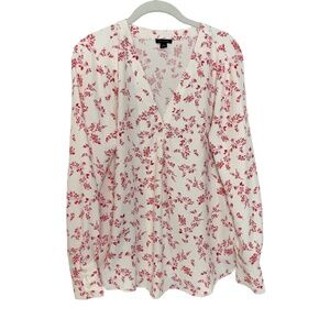 Ann Taylor Pink Floral Print